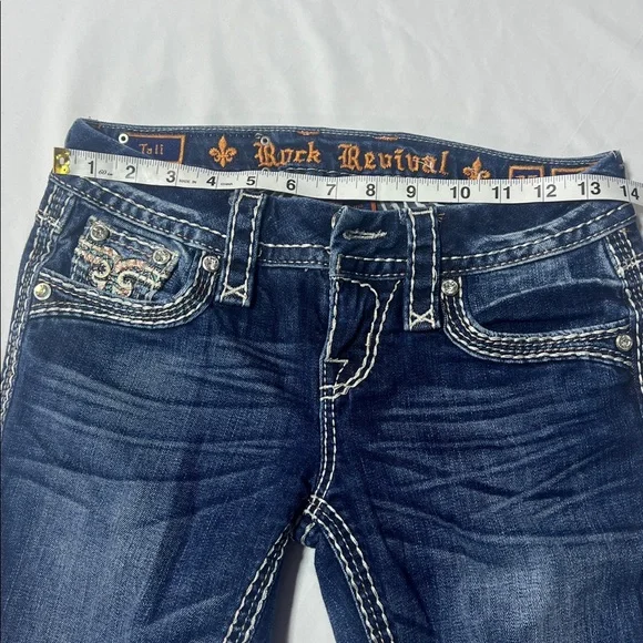 Rock revival women’s Tali bootcut jeans size 25x33 Y2K - Picture 7 of 11